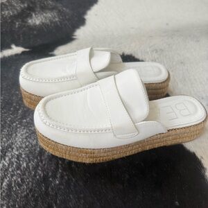 Women's White Espadrille Loafers
